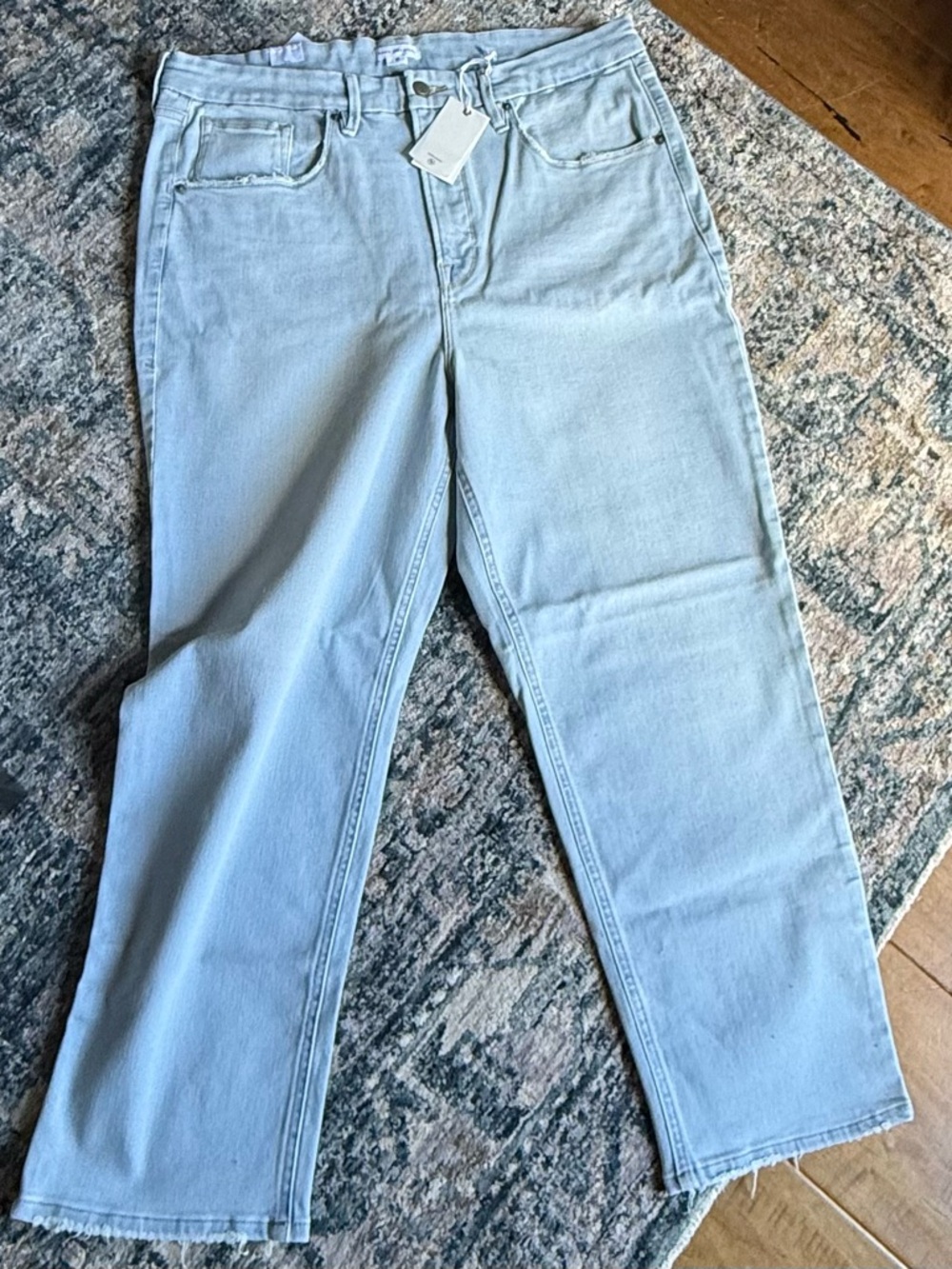 Good American Good Icon High-Rise Crop NWT SZ 18